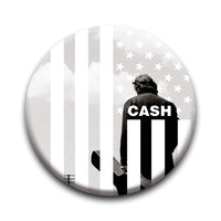 Thumbnail for Johnny Cash - Flag Round Pinback Button (1.25