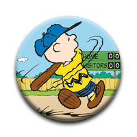 Thumbnail for Peanuts - Charlie Brown Baseball Round Pinback Button (1.25