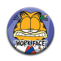 Thumbnail for Garfield - Work Face Round Pinback Button (1.25
