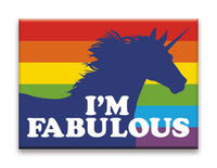 Thumbnail for Unicorns - I'm Fabulous Flat Magnet (2.5