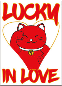 Thumbnail for Lucky Cat - Love Flat Magnet (2.5
