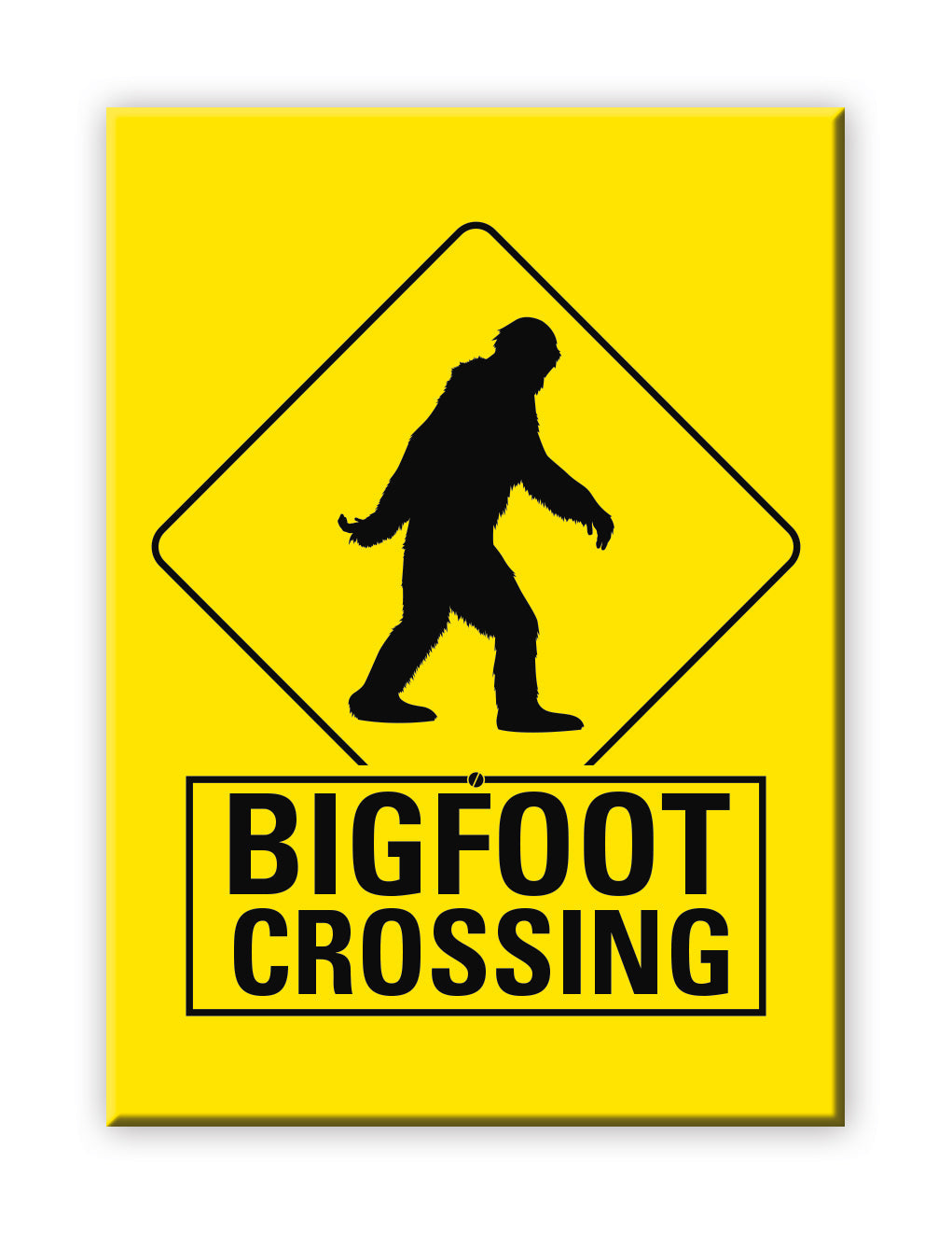 Bigfoot - Crossing Flat Magnet (2.5" x 3.5") – 6 PC PPK