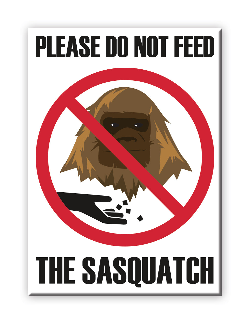 Bigfoot - Feed Flat Magnet (2.5" x 3.5") – 6 PC PPK