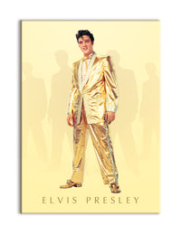 Thumbnail for Elvis Presley - Gold Flat Magnet (2.5