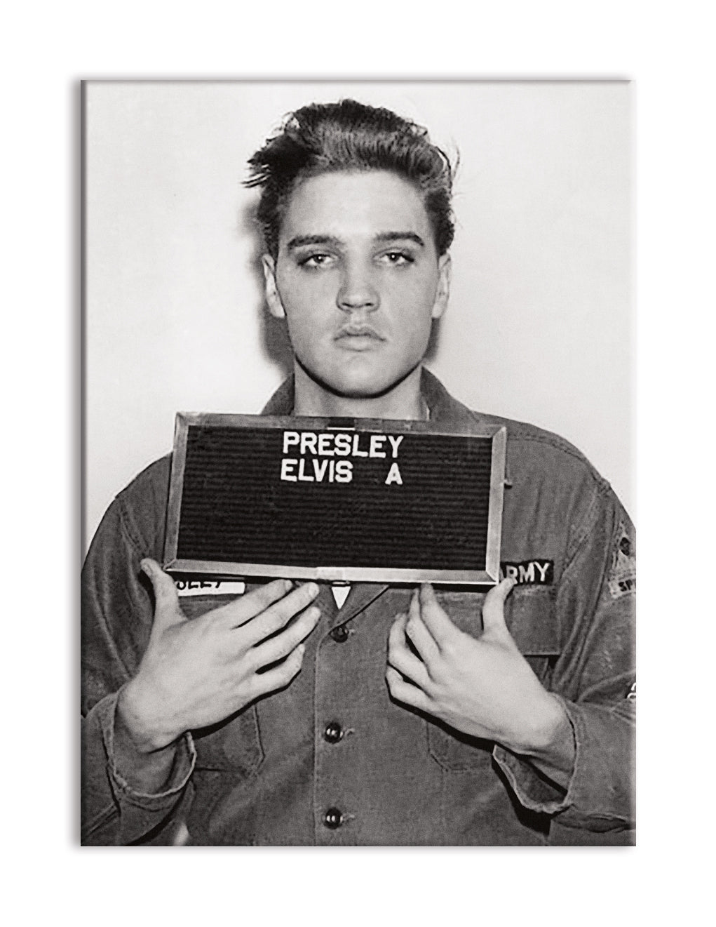 Elvis Presley - Enlistment Photo Flat Magnet (2.5" x 3.5") – 6 PC PPK