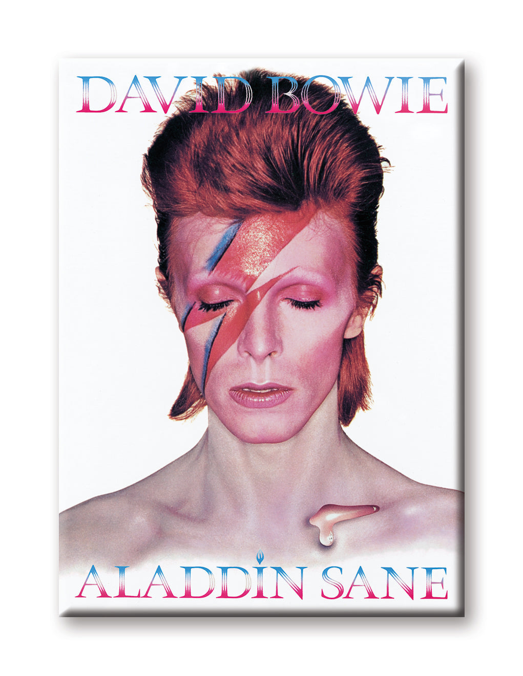 David Bowie - Aladdin Sane Flat Magnet (2.5" x 3.5") – 6 PC PPK