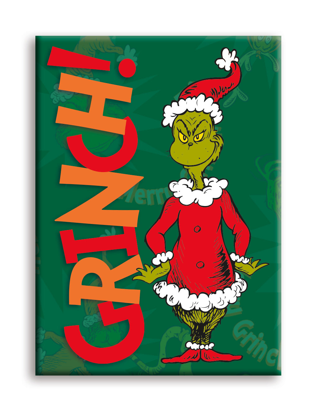 Grinch - Christmas Grinch Santa Flat Magnet (2.5" x 3.5") – 6 PC PPK