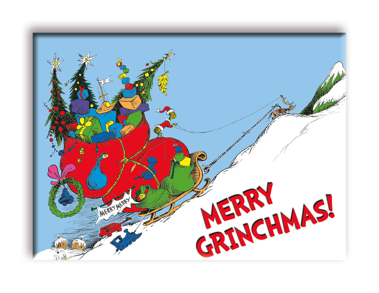 Grinch - Christmas Merry Grinchmas Flat Magnet (2.5" x 3.5") – 6 PC PPK