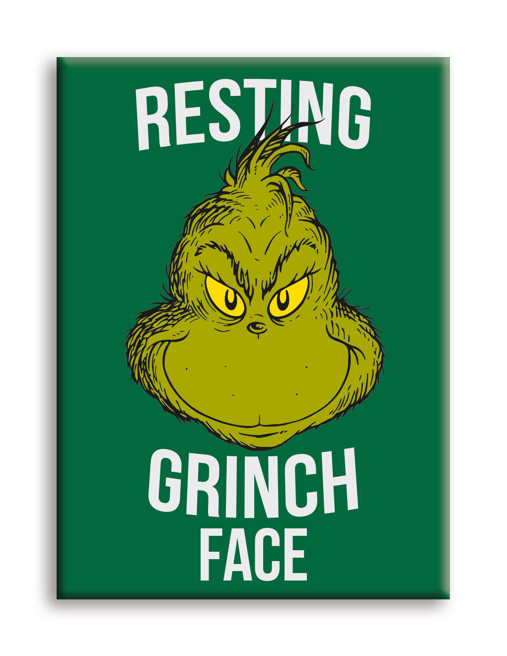 Grinch - Christmas Grinch Face Flat Magnet (2.5" x 3.5") – 6 PC PPK