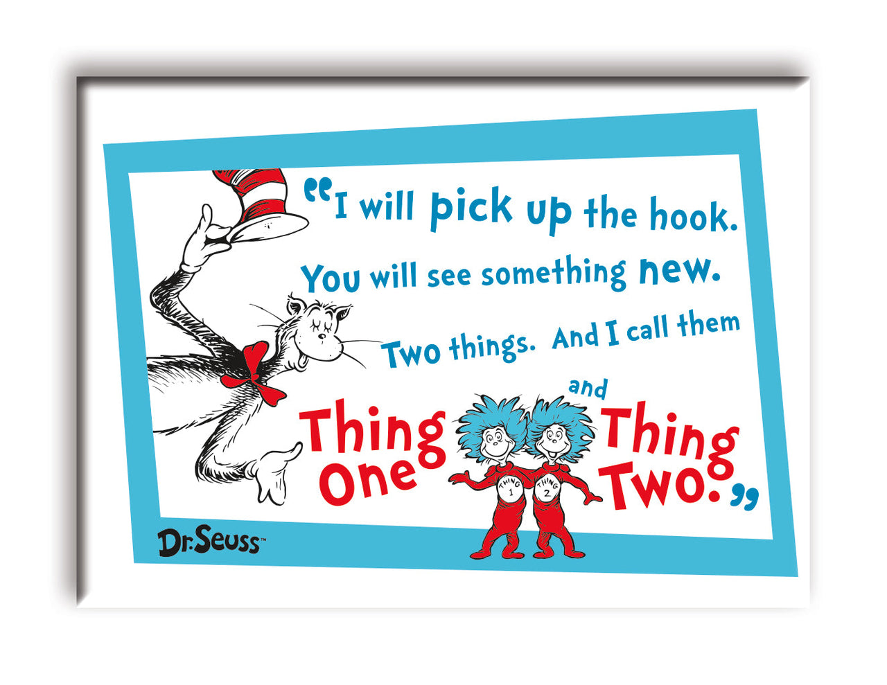 Cat in The Hat - Something New Flat Magnet (2.5" x 3.5") – 6 PC PPK
