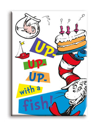 Thumbnail for Cat in The Hat - Up With A Fish Flat Magnet (2.5