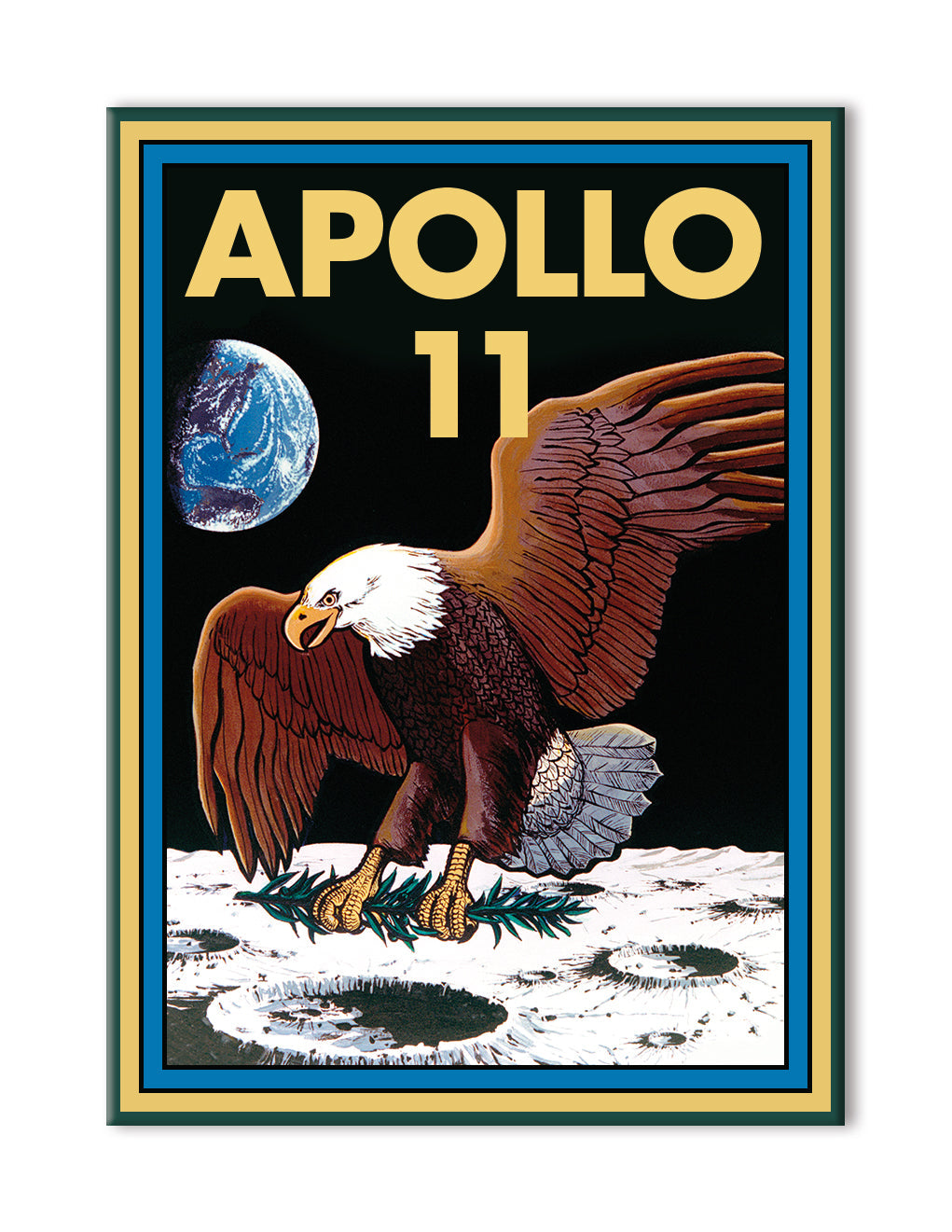 NASA - Apollo 11 Flat Magnet (2.5" x 3.5") – 6 PC PPK