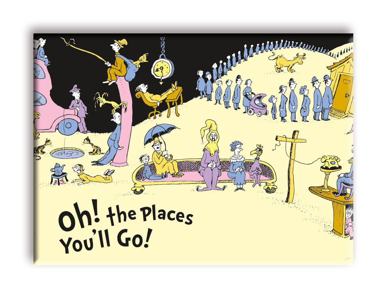 Oh, the Places You'll Go! - Waiting Flat Magnet (2.5" x 3.5") – 6 PC PPK