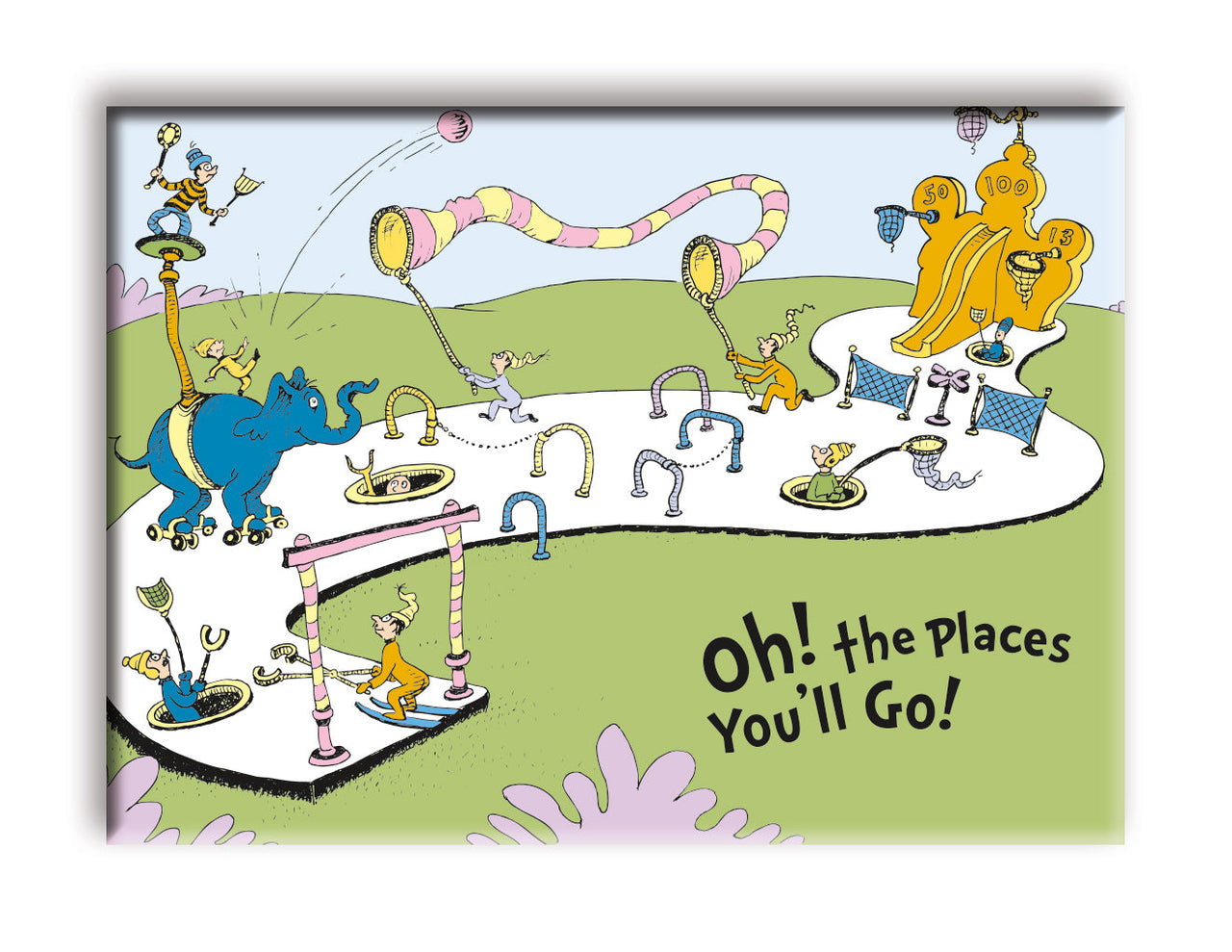 Oh, the Places You'll Go! - Winner Flat Magnet (2.5" x 3.5") – 6 PC PPK