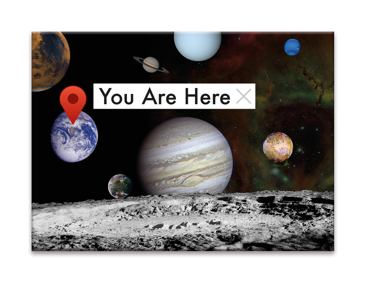 NASA - You Are Here Flat Magnet (2.5" x 3.5") – 6 PC PPK