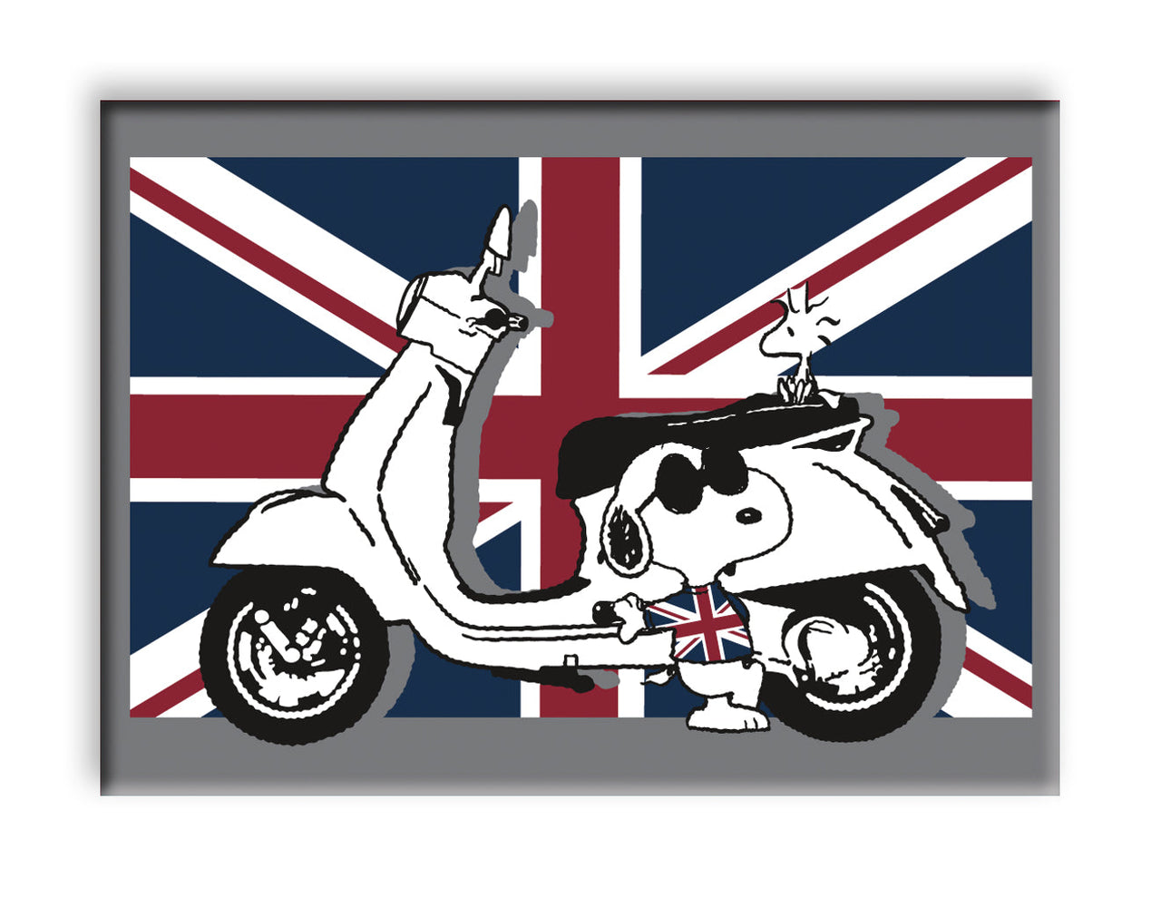 Peanuts Joe Cool - United Kingdom Flat Magnet (2.5" x 3.5") – 6 PC PPK