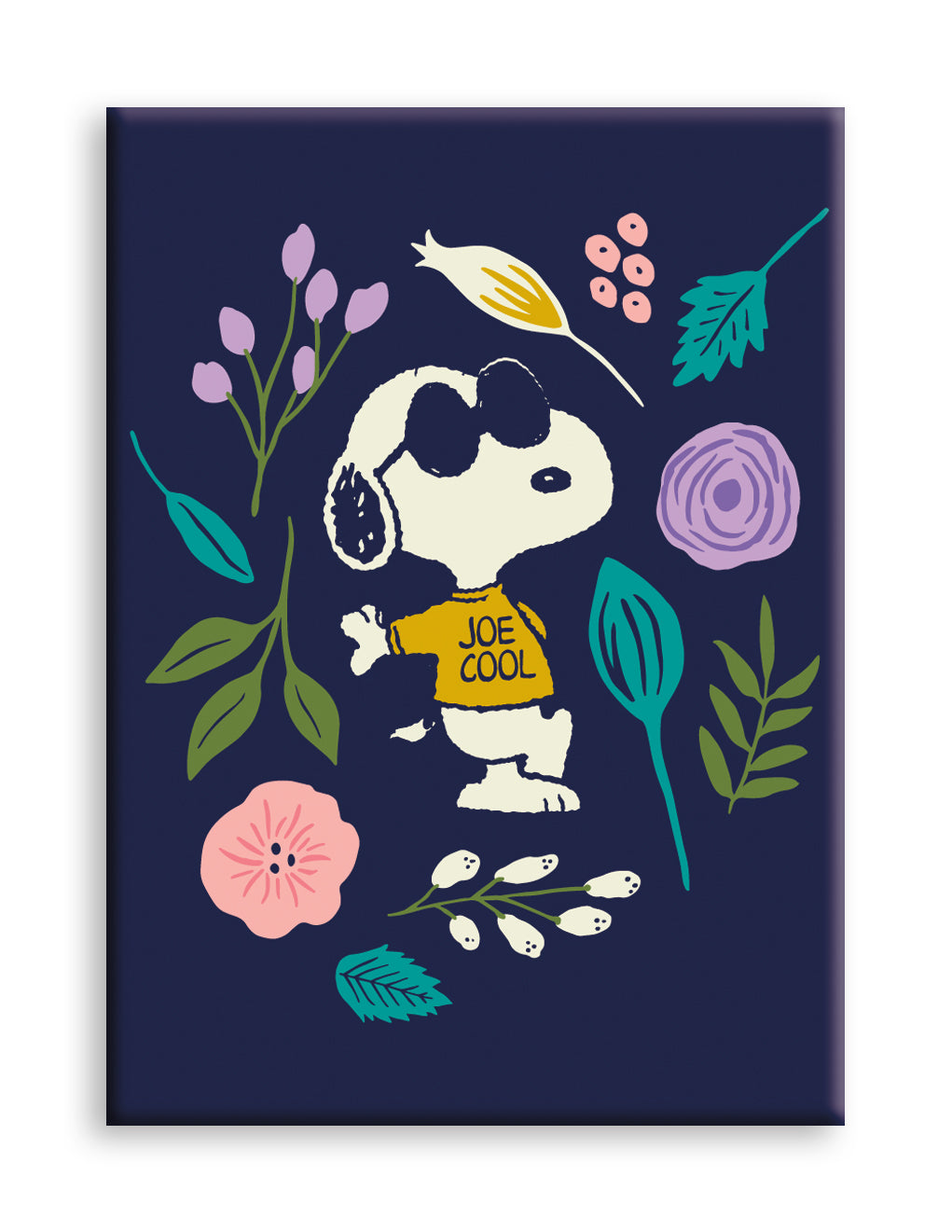Peanuts Joe Cool - Flowers Flat Magnet (2.5" x 3.5") – 6 PC PPK