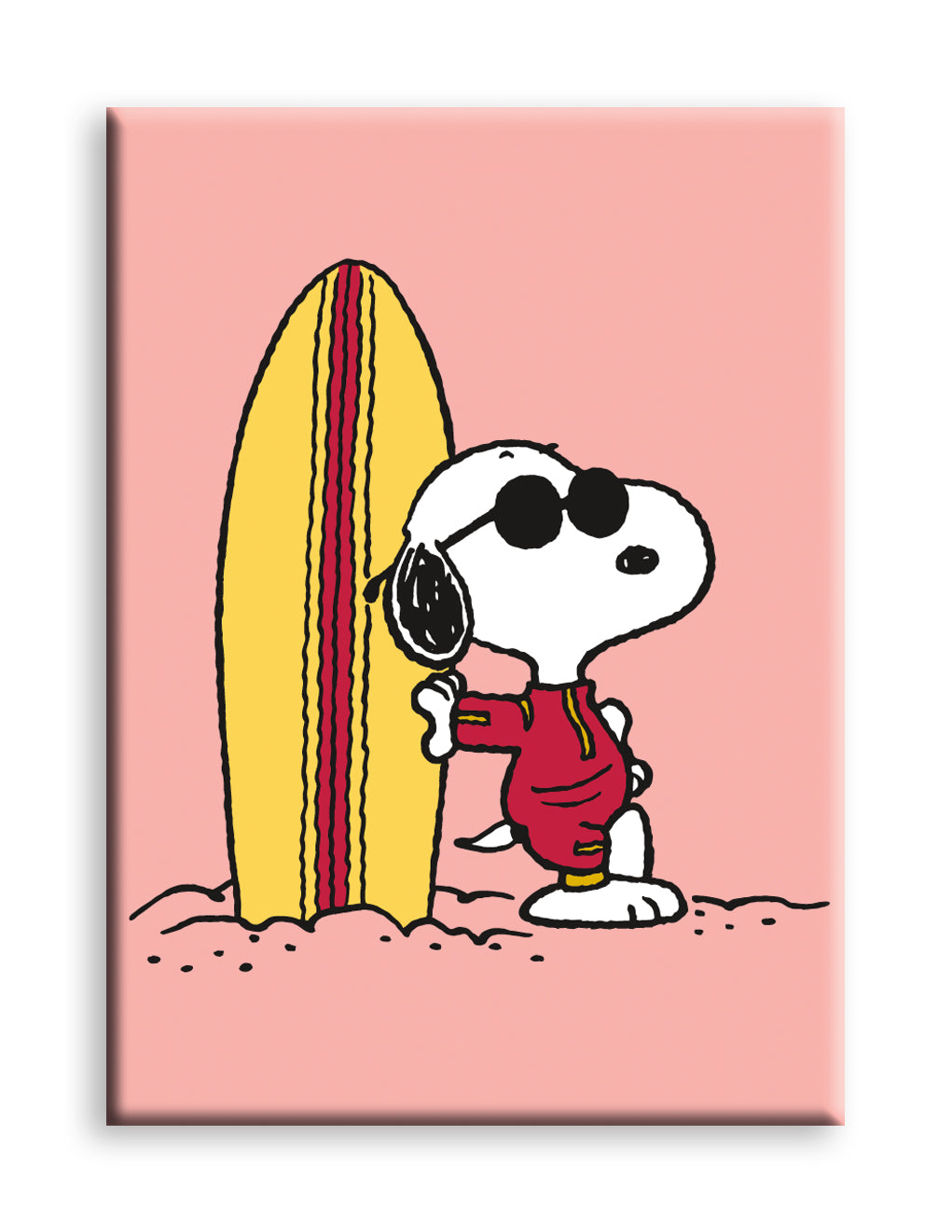 Peanuts Joe Cool - Surf Flat Magnet (2.5" x 3.5") – 6 PC PPK