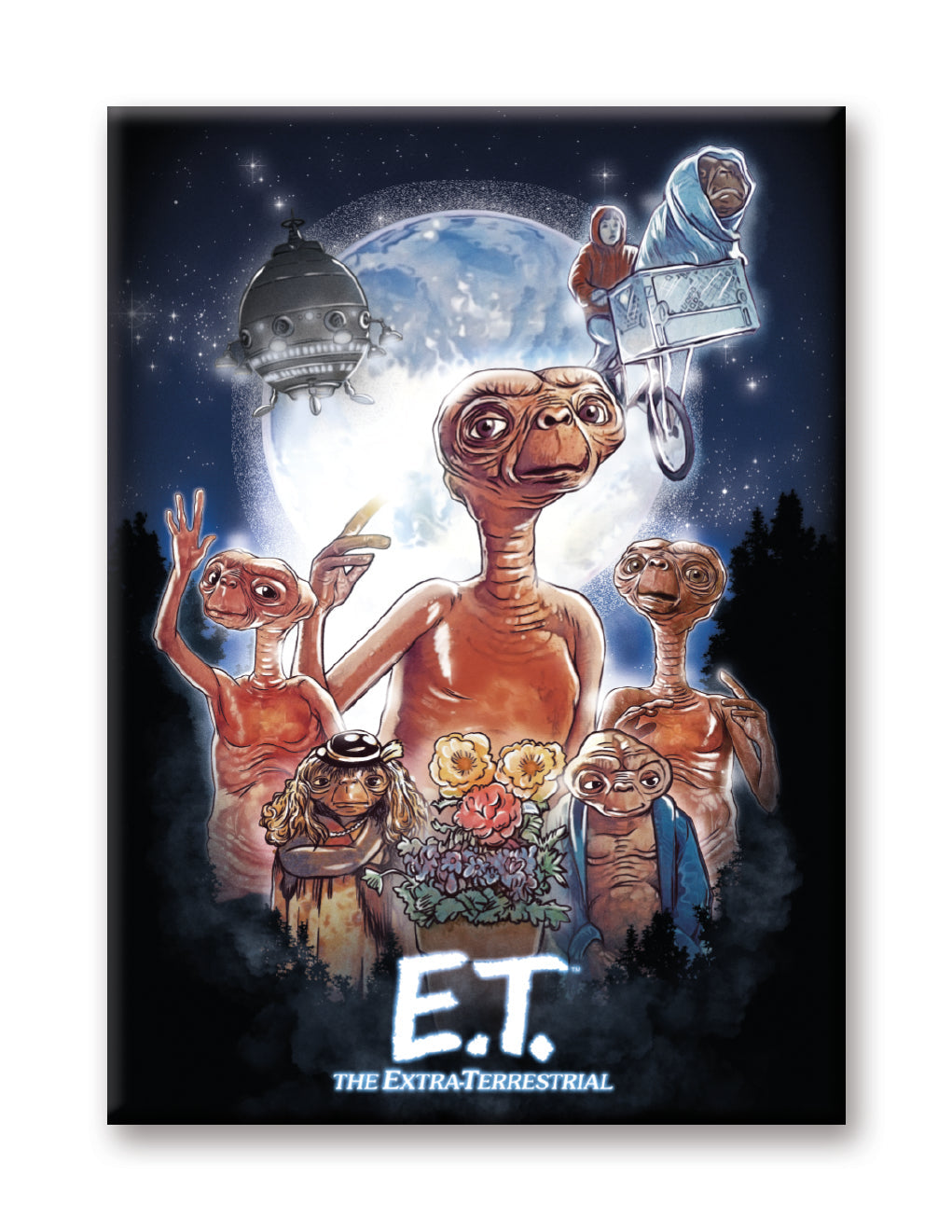 E.T - Poster 2 Flat Magnet (2.5" x 3.5") – 6 PC PPK