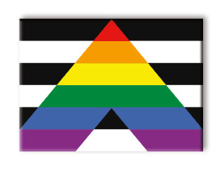Pride Flags - Ally Flat Magnet (2.5" x 3.5") – 6 PC PPK