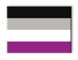 Pride Flags - Asexual Flat Magnet (2.5" x 3.5") – 6 PC PPK