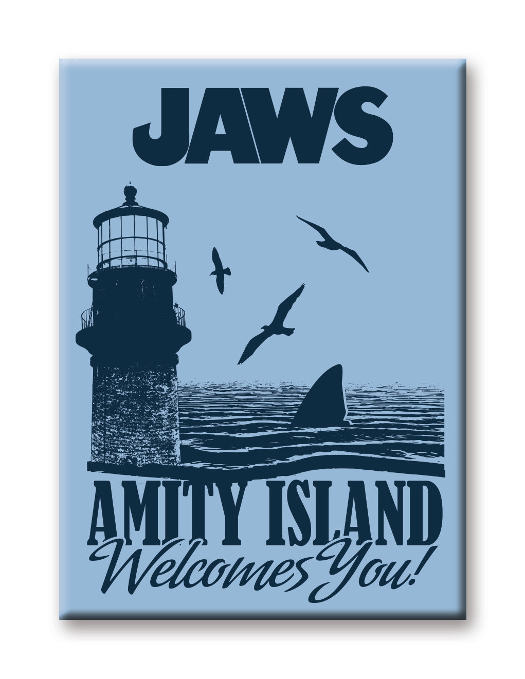 JAWS - Amity Island Flat Magnet (2.5" x 3.5") – 6 PC PPK