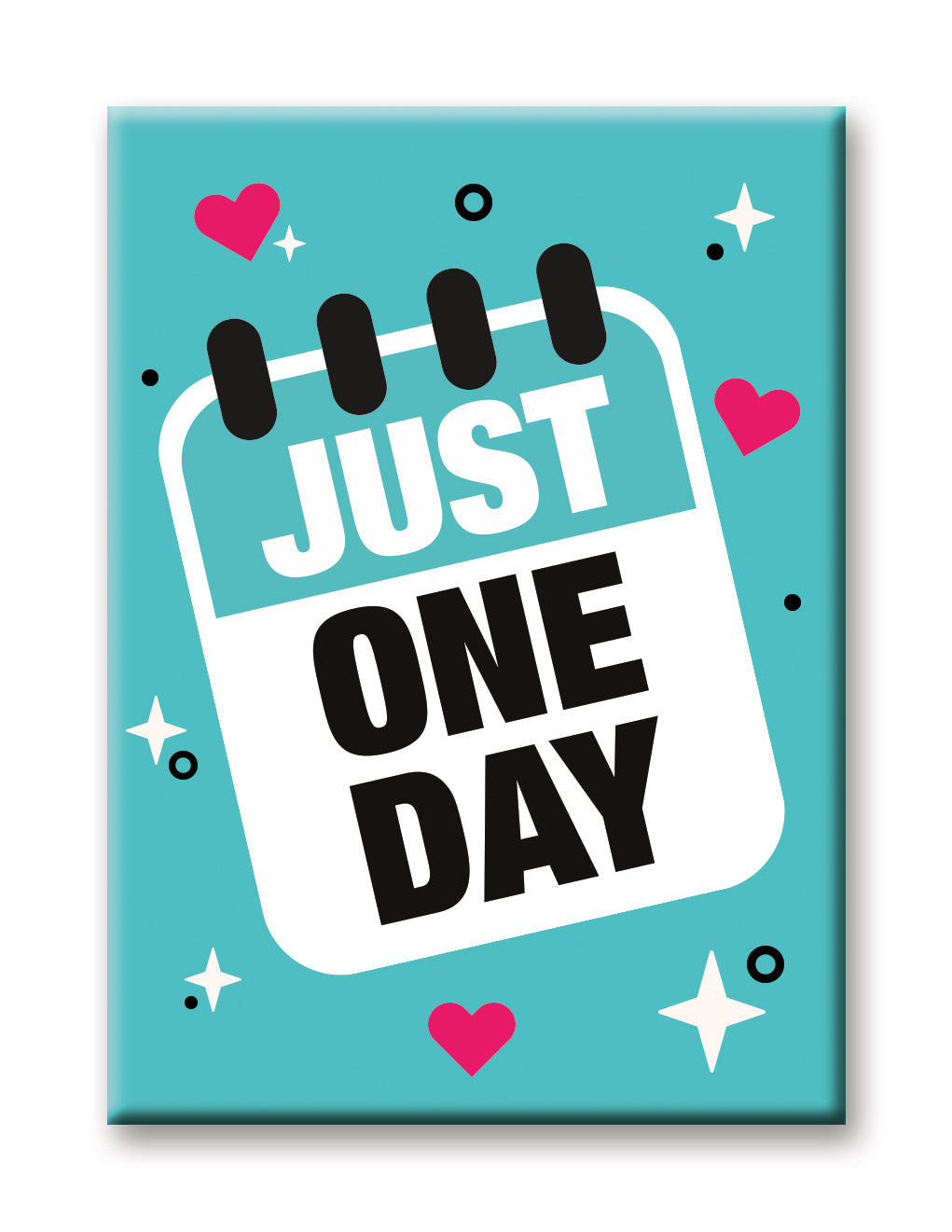 K-POP - Just One Day Flat Magnet (2.5" x 3.5") – 6 PC PPK