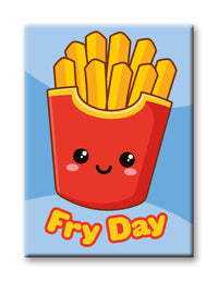 Thumbnail for Kawaii Foods - Fries Flat Magnet (2.5