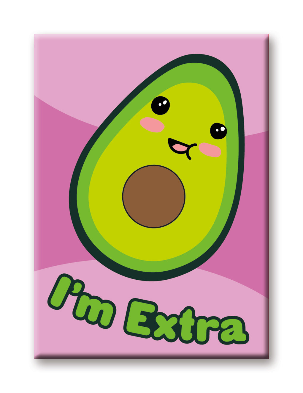 Kawaii Foods - Avocado Flat Magnet (2.5" x 3.5") – 6 PC PPK