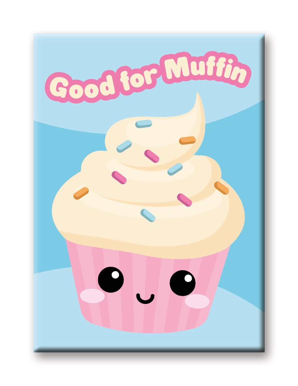 Kawaii Foods - Cupcake Flat Magnet (2.5" x 3.5") – 6 PC PPK