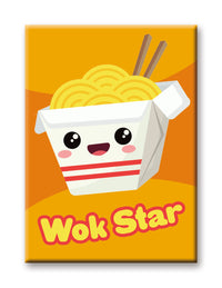 Thumbnail for Kawaii Foods - Wok Star Flat Magnet (2.5
