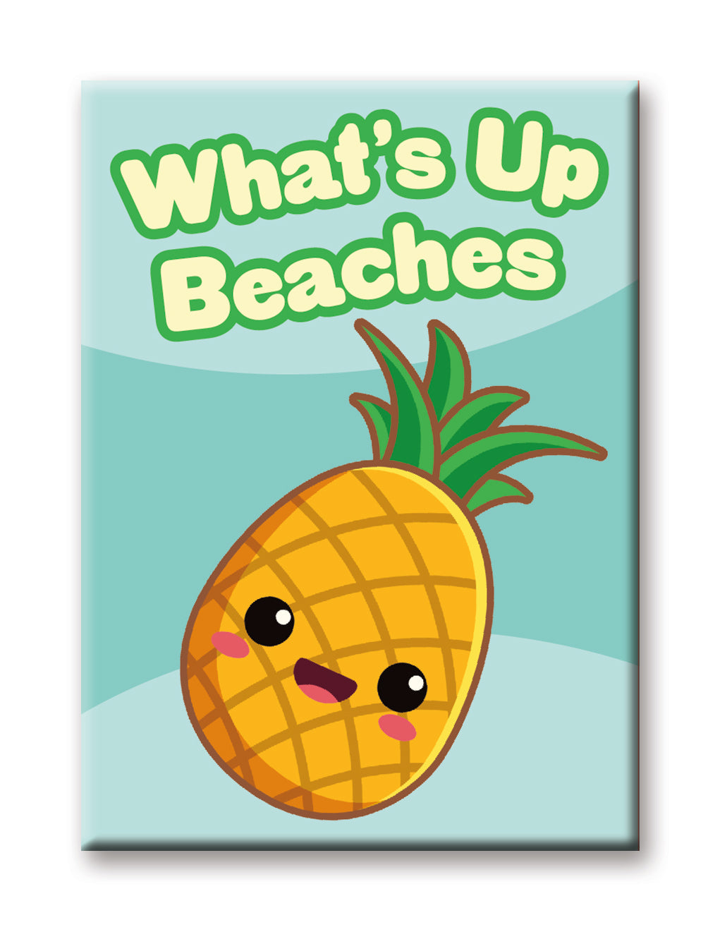 Kawaii Foods - Pineapple Flat Magnet (2.5" x 3.5") – 6 PC PPK