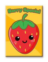 Thumbnail for Kawaii Foods - Strawberry Flat Magnet (2.5