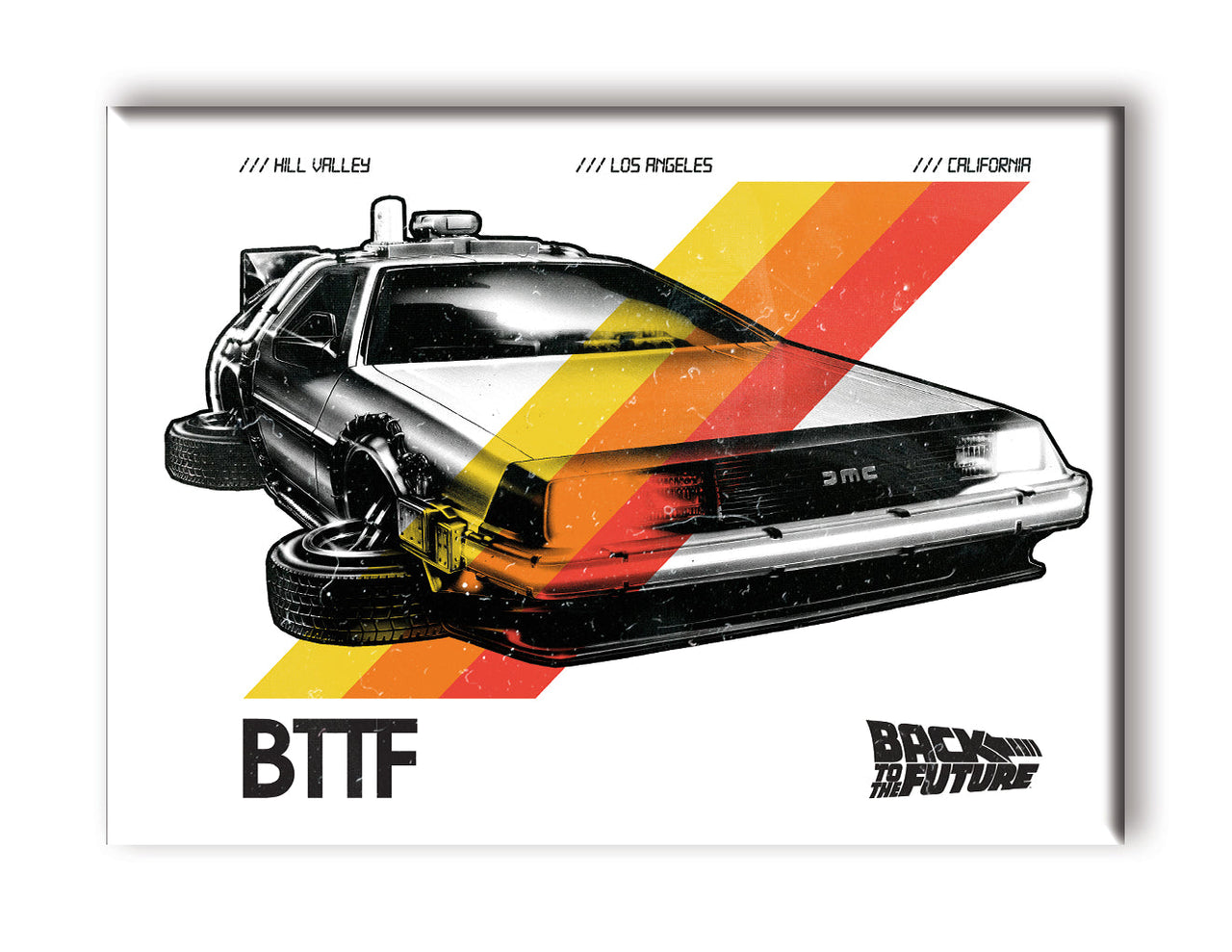 Back to the Future - Stripes Flat Magnet (2.5" x 3.5") – 6 PC PPK