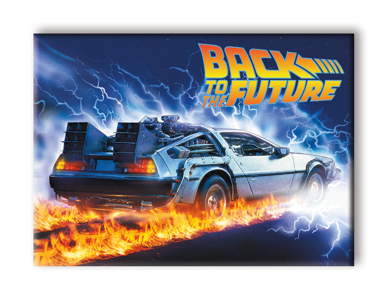 Back to the Future - Burn Out Flat Magnet (2.5" x 3.5") – 6 PC PPK