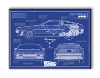 Thumbnail for Back to the Future - Blueprint Flat Magnet (2.5