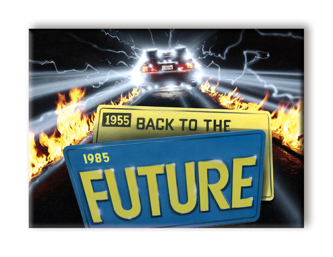 Back to the Future - Future Flat Magnet (2.5" x 3.5") – 6 PC PPK