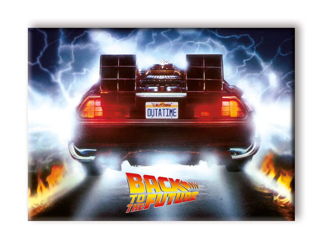 Back to the Future - OUTATIME Flat Magnet (2.5" x 3.5") – 6 PC PPK