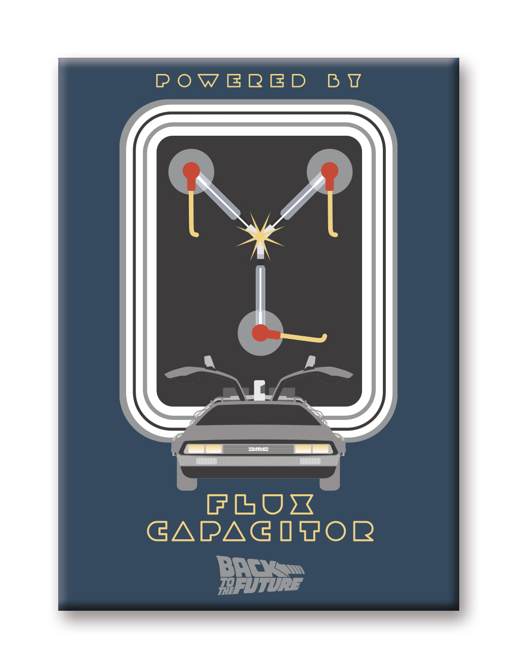 Back to the Future - Flux Flat Magnet (2.5" x 3.5") – 6 PC PPK