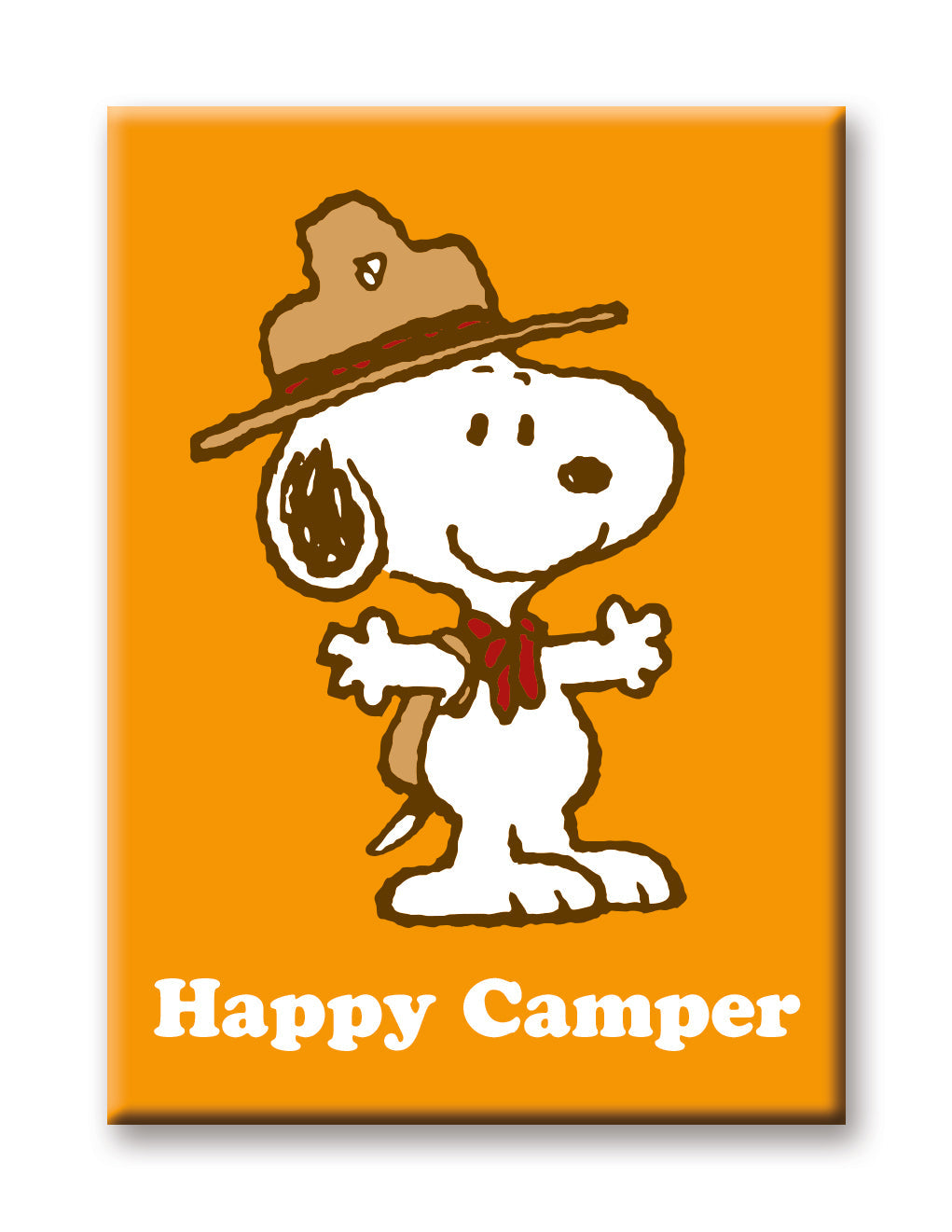 Peanuts Beagle Scouts - Happy Camper Flat Magnet (2.5" x 3.5") – 6 PC PPK