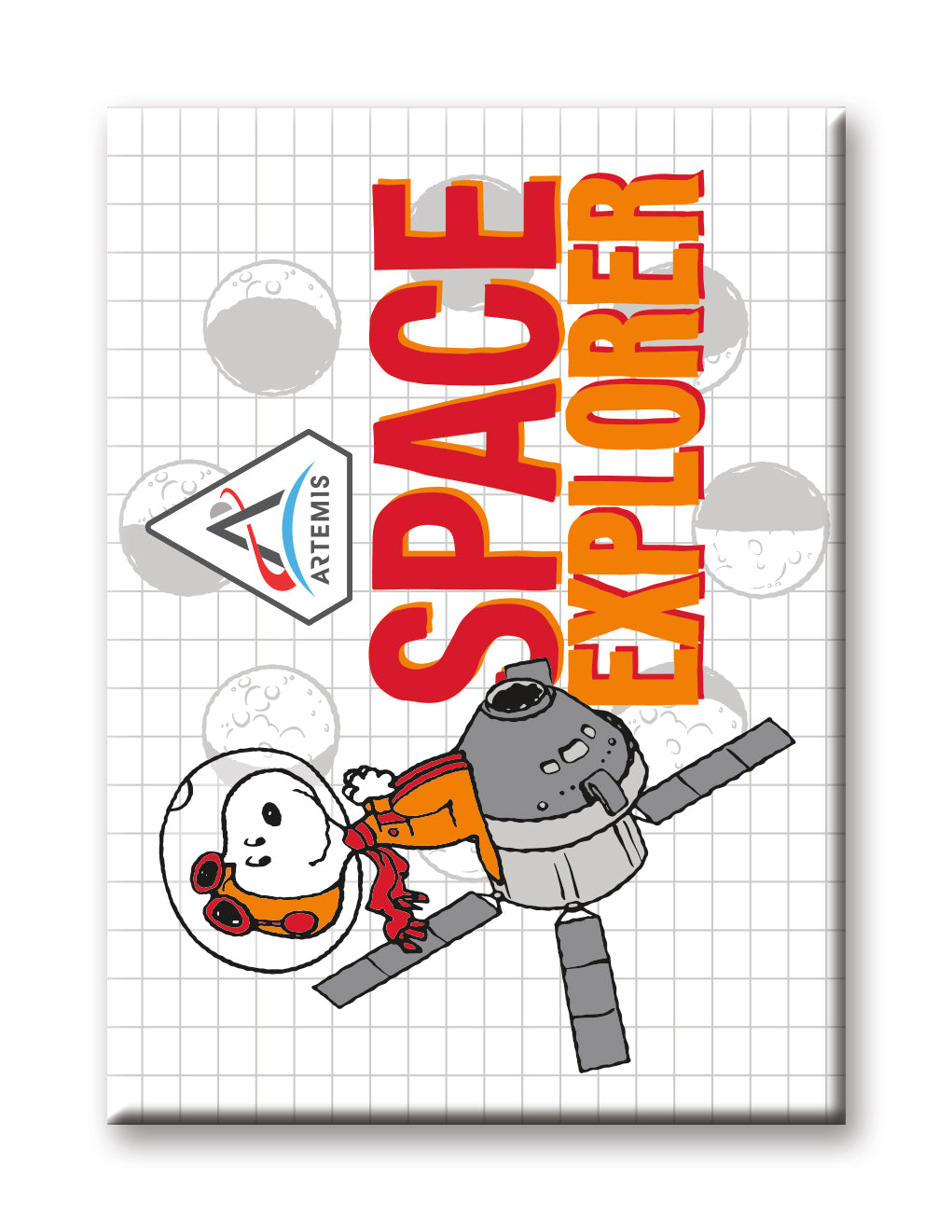 Peanuts Snoopy in Space - Space Explorer Flat Magnet (2.5" x 3.5") – 6 PC PPK