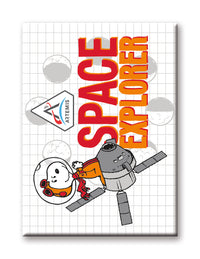 Thumbnail for Peanuts Snoopy in Space - Space Explorer Flat Magnet (2.5
