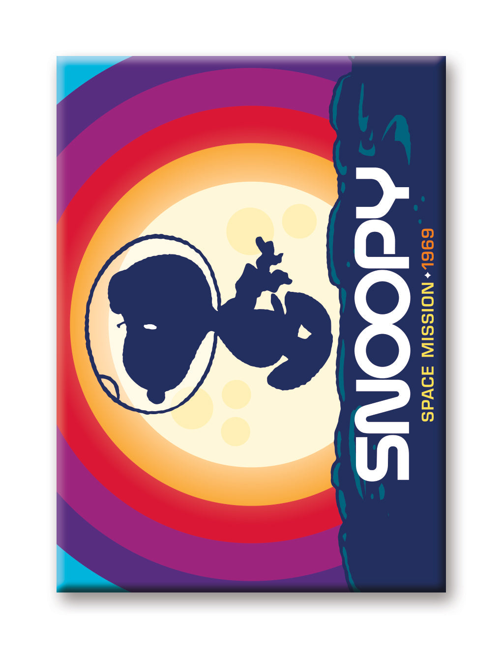 Peanuts Snoopy in Space - Space Mission Flat Magnet (2.5" x 3.5") – 6 PC PPK