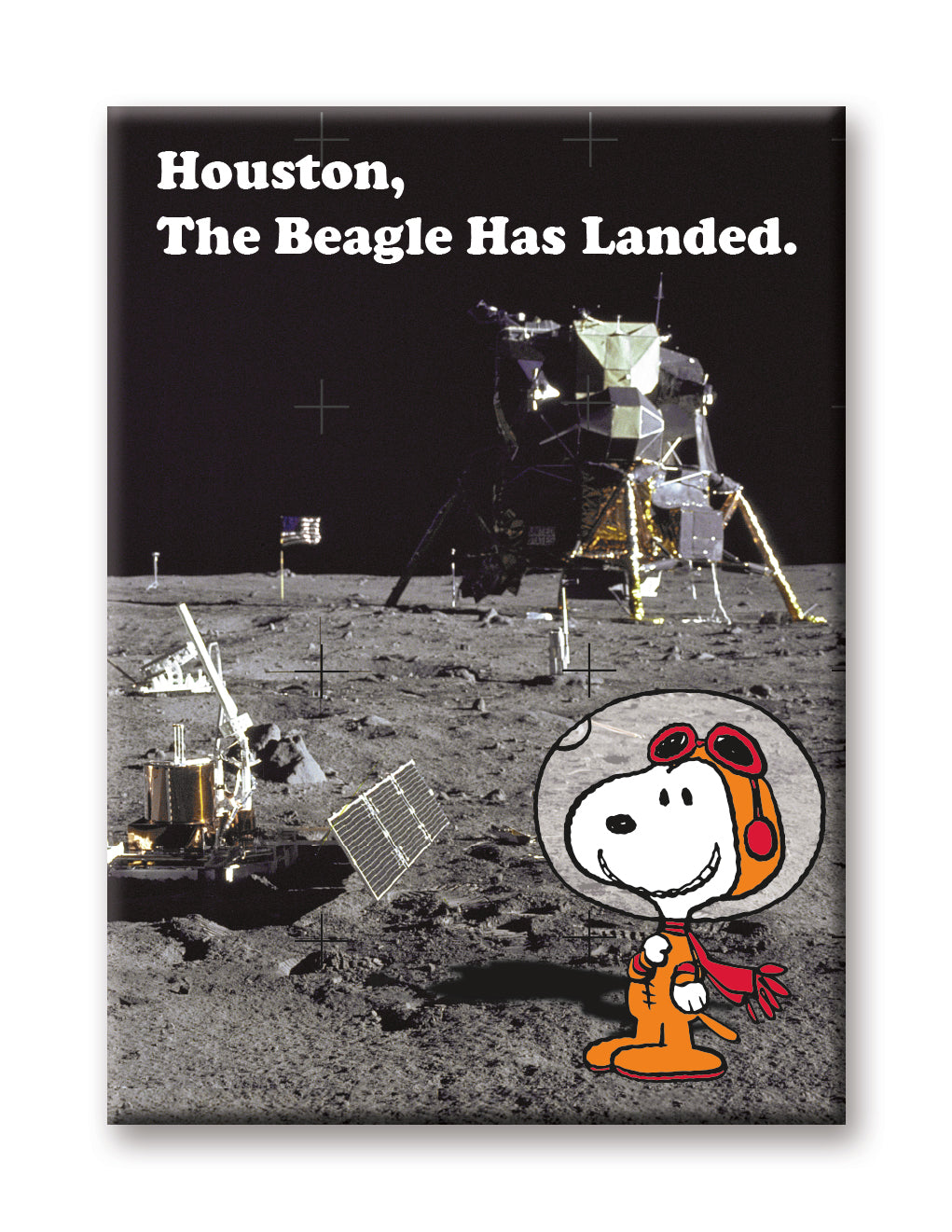 Peanuts Snoopy in Space - Beagle Landed Flat Magnet (2.5" x 3.5") – 6 PC PPK