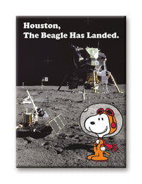 Thumbnail for Peanuts Snoopy in Space - Beagle Landed Flat Magnet (2.5