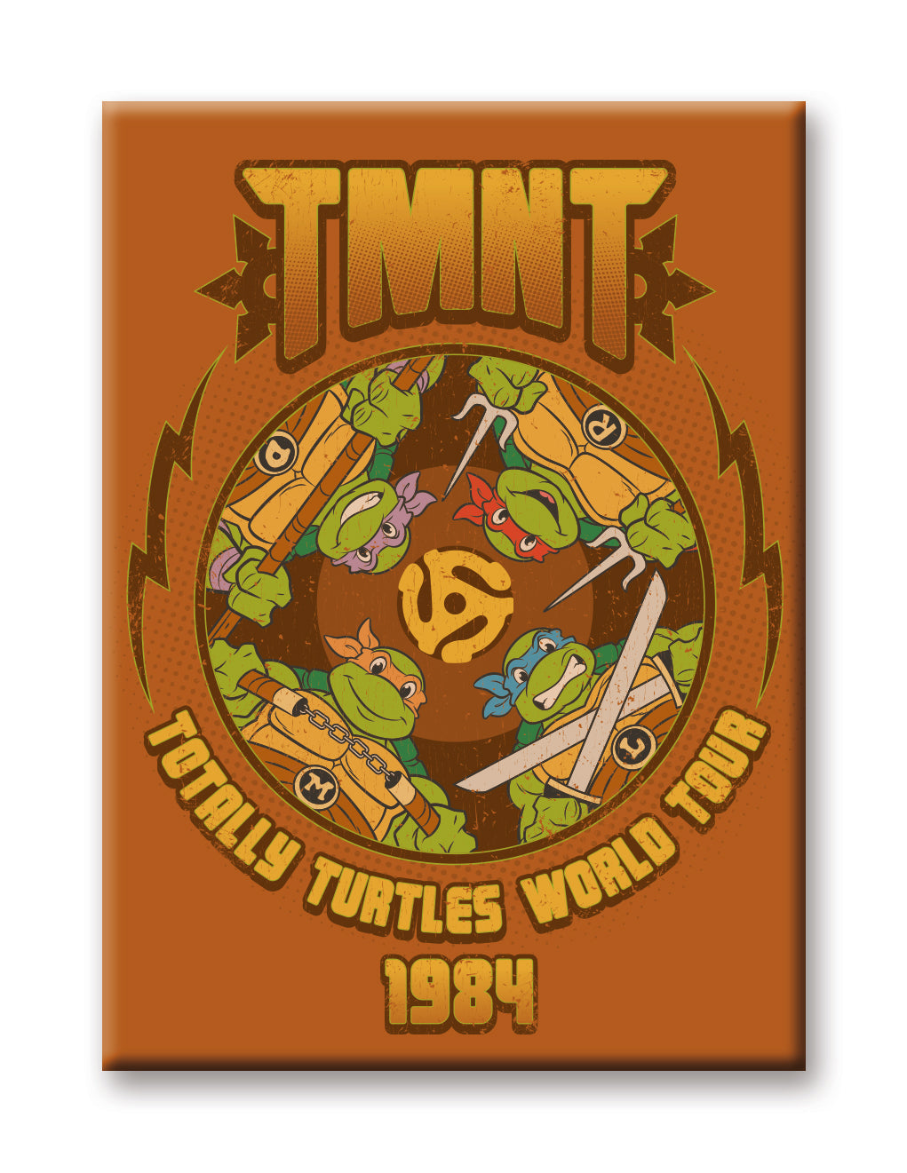 TMNT - Totally Turtles Flat Magnet (2.5" x 3.5") – 6 PC PPK