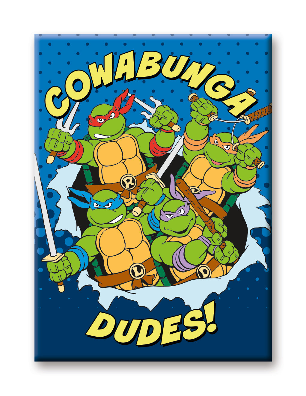 TMNT - Cowabunga Dudes Flat Magnet (2.5" x 3.5") – 6 PC PPK