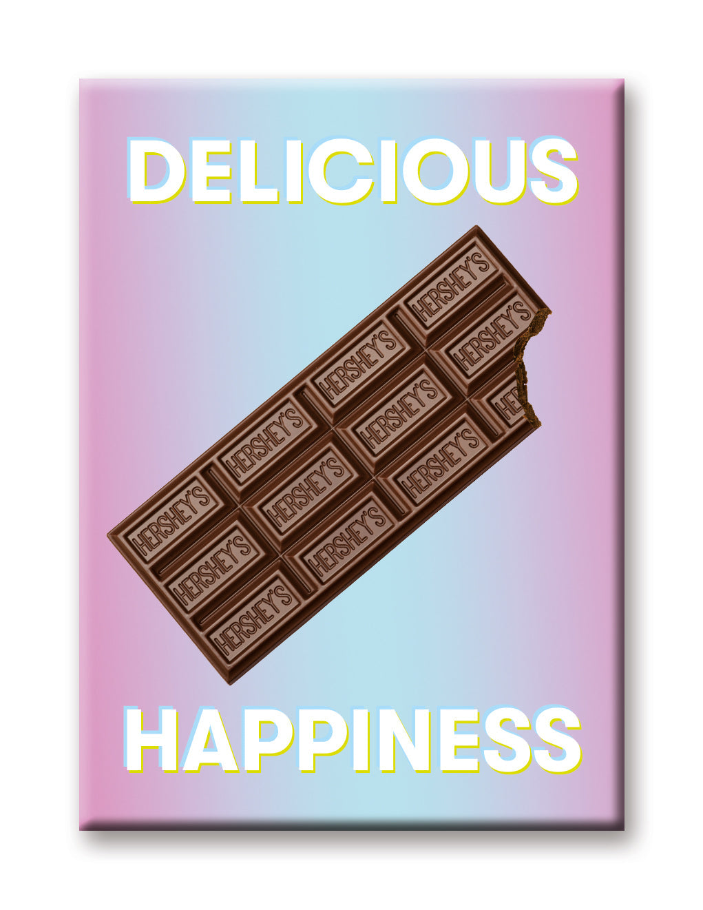 Hershey's - Delicious Happiness Flat Magnet (2.5" x 3.5") – 6 PC PPK