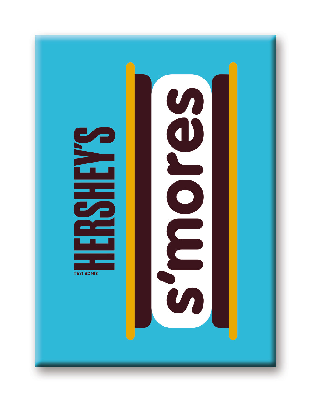 Hershey's - S'mores Logo Flat Magnet (2.5" x 3.5") – 6 PC PPK