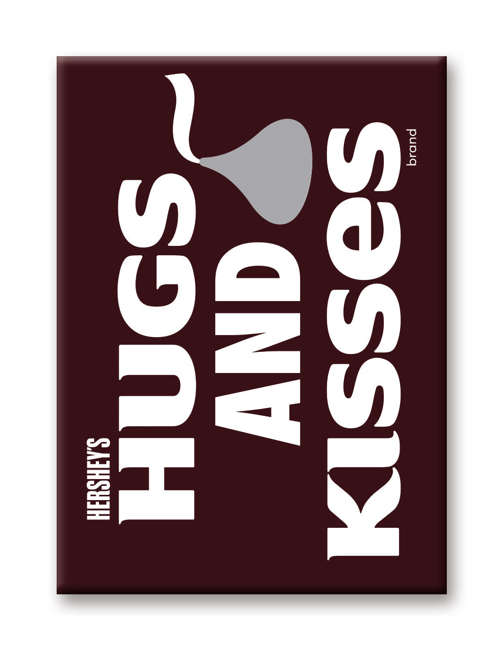 Hershey's - Hugs & Kisses Flat Magnet (2.5" x 3.5") – 6 PC PPK